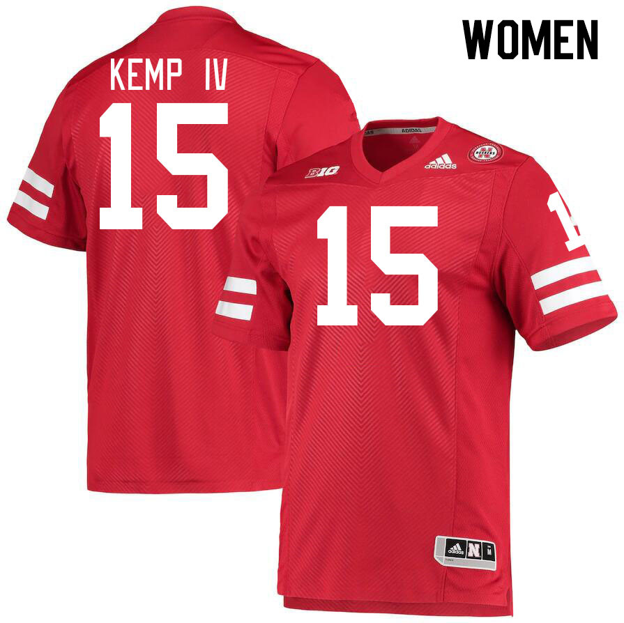 Women #15 Billy Kemp IV Nebraska Cornhuskers College Football Jerseys Stitched Sale-Red
